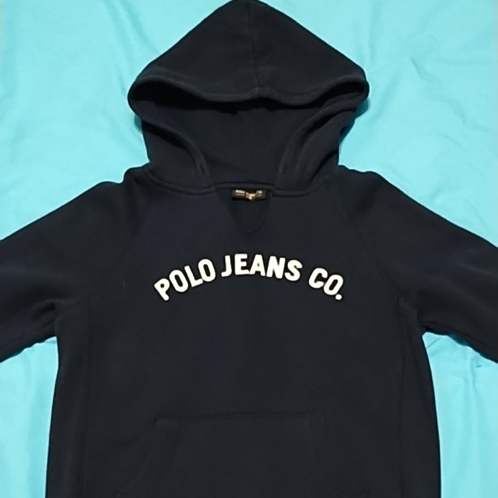 Polo Ralph Lauren Dark Navy Like-New Hoodie Pullover. women's size L